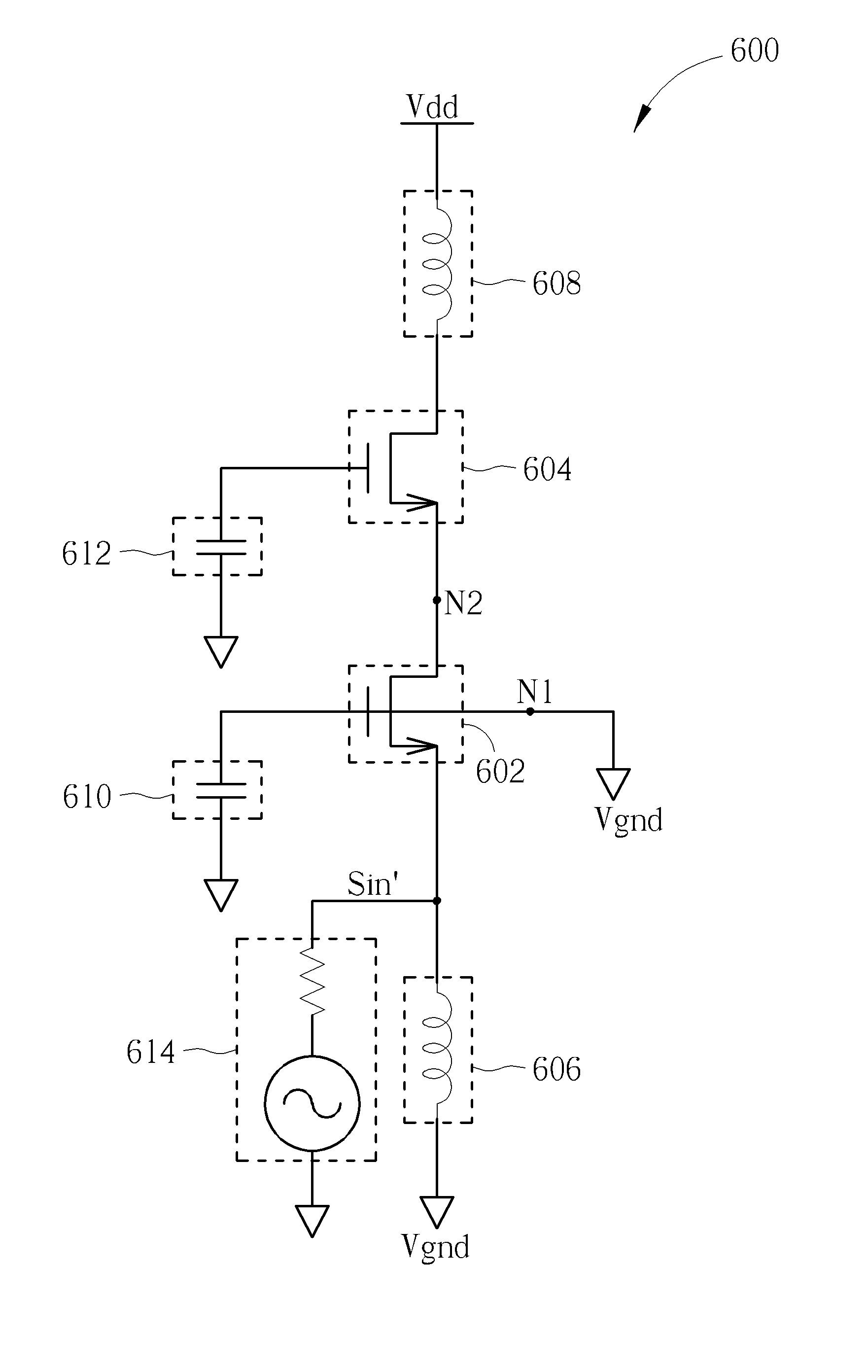 Low-noise signal amplifying circuit and method thereof