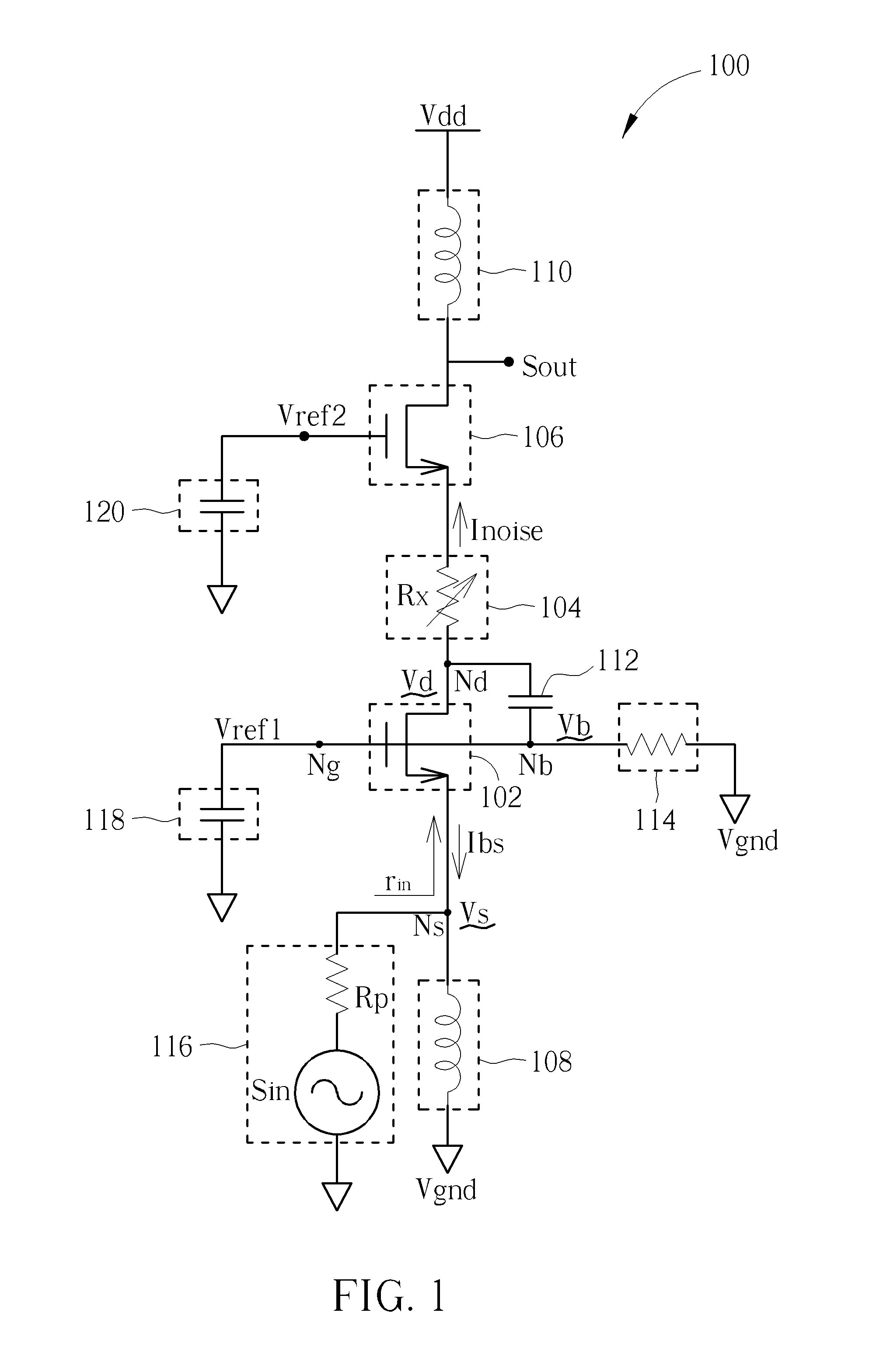 Low-noise signal amplifying circuit and method thereof