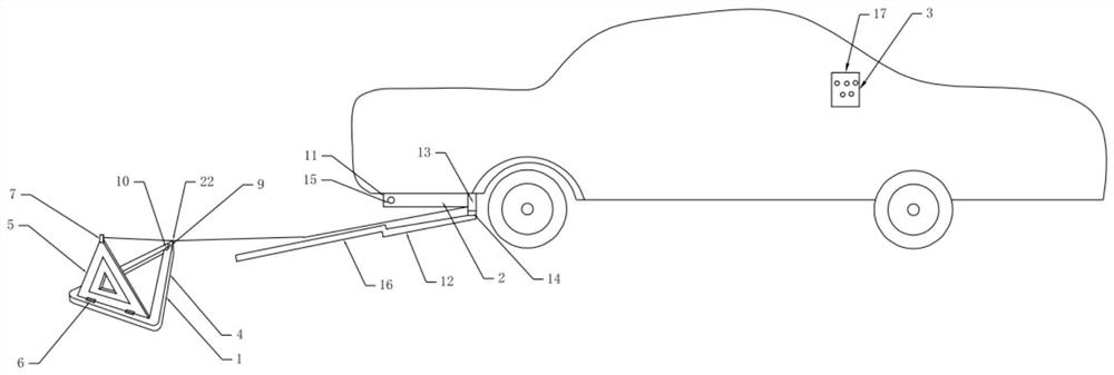 Vehicle-mounted warning board capable of being automatically folded and unfolded