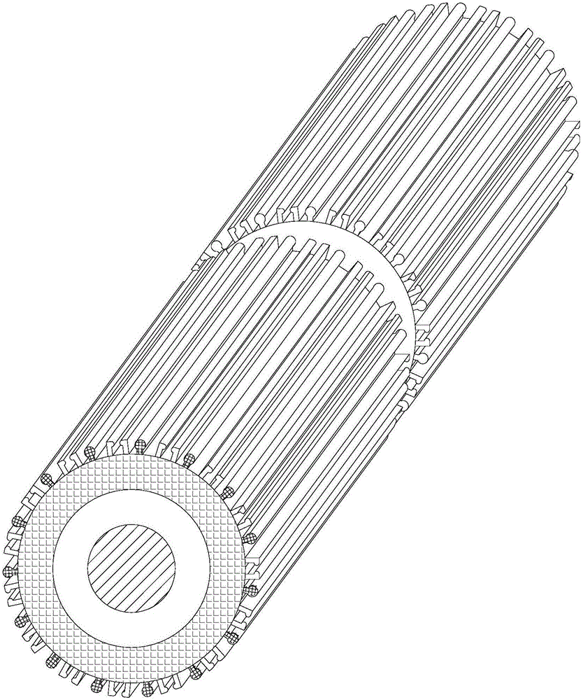 Processing technology for embedded type glass-fiber-woven flame-retardant cotton-covered wire