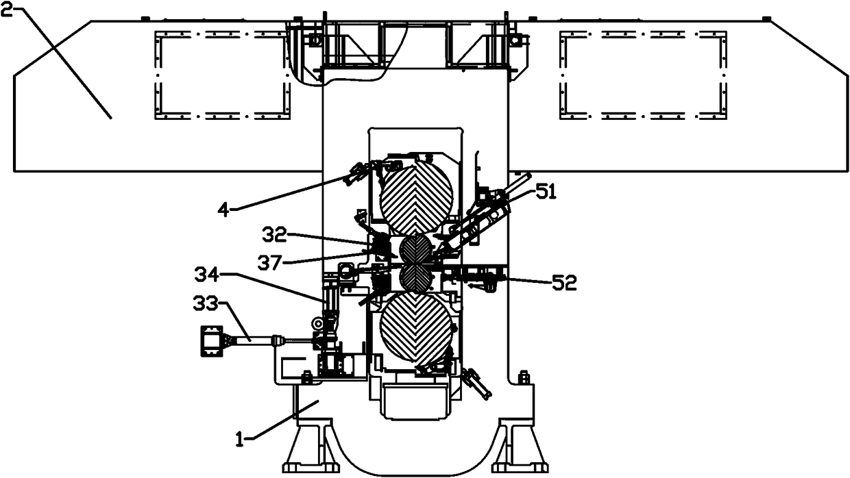 Rolling oil system of four-roller cold rolling mill