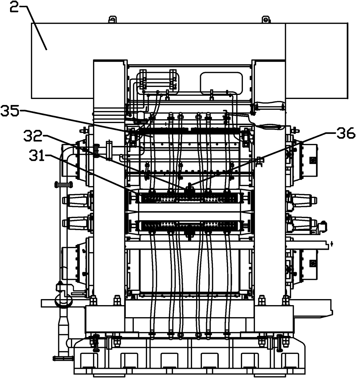 Rolling oil system of four-roller cold rolling mill