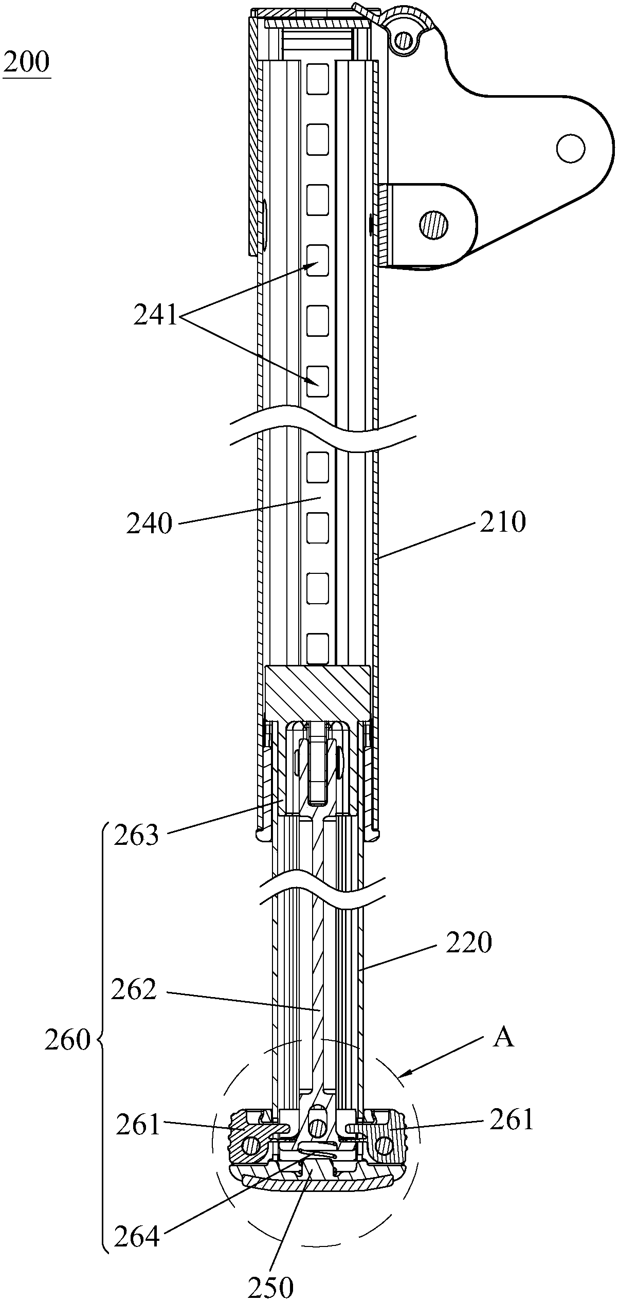 Automobile safety seat and supporting foot device thereof