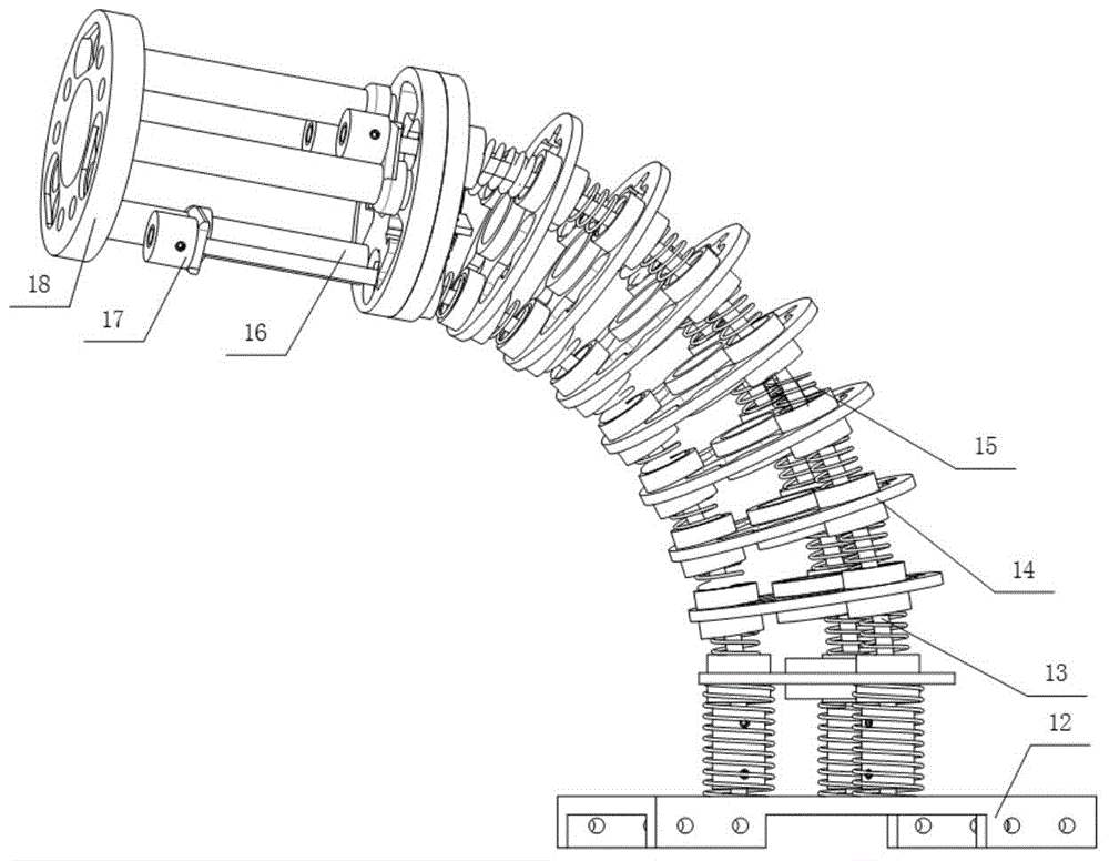 Master-slave control flexible continuum robot device and control method thereof