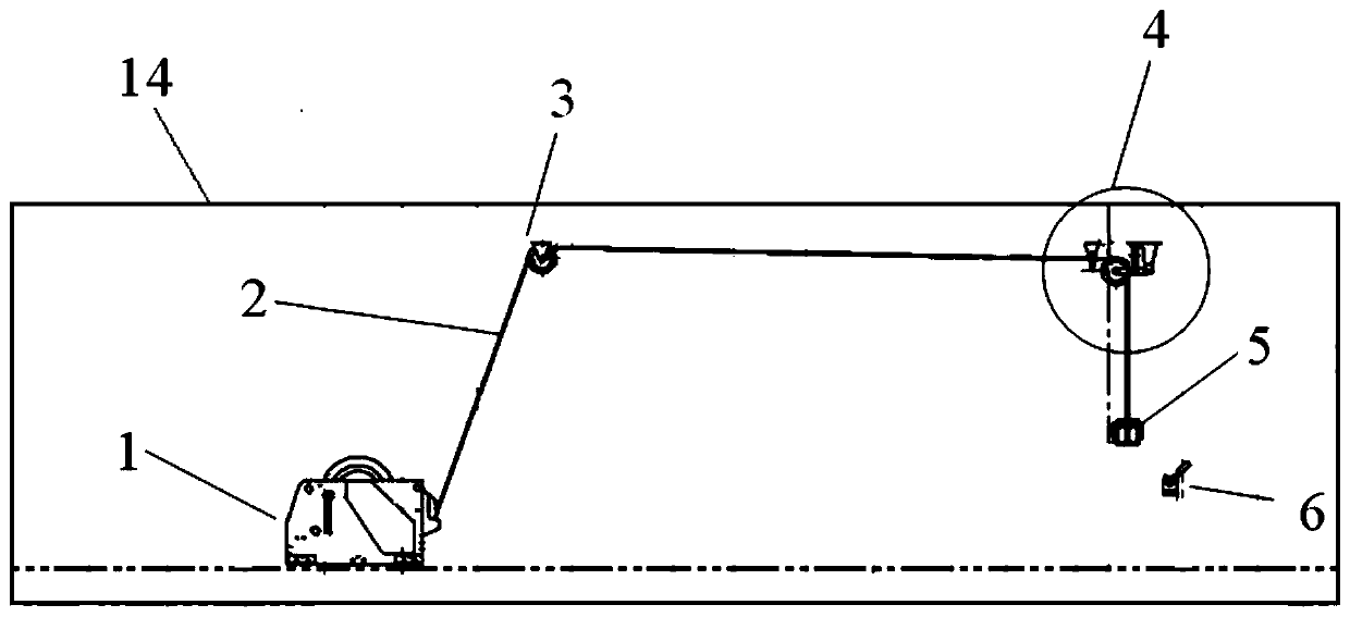 Flexible dragging pod folding and unfolding mechanism and folding and unfolding method