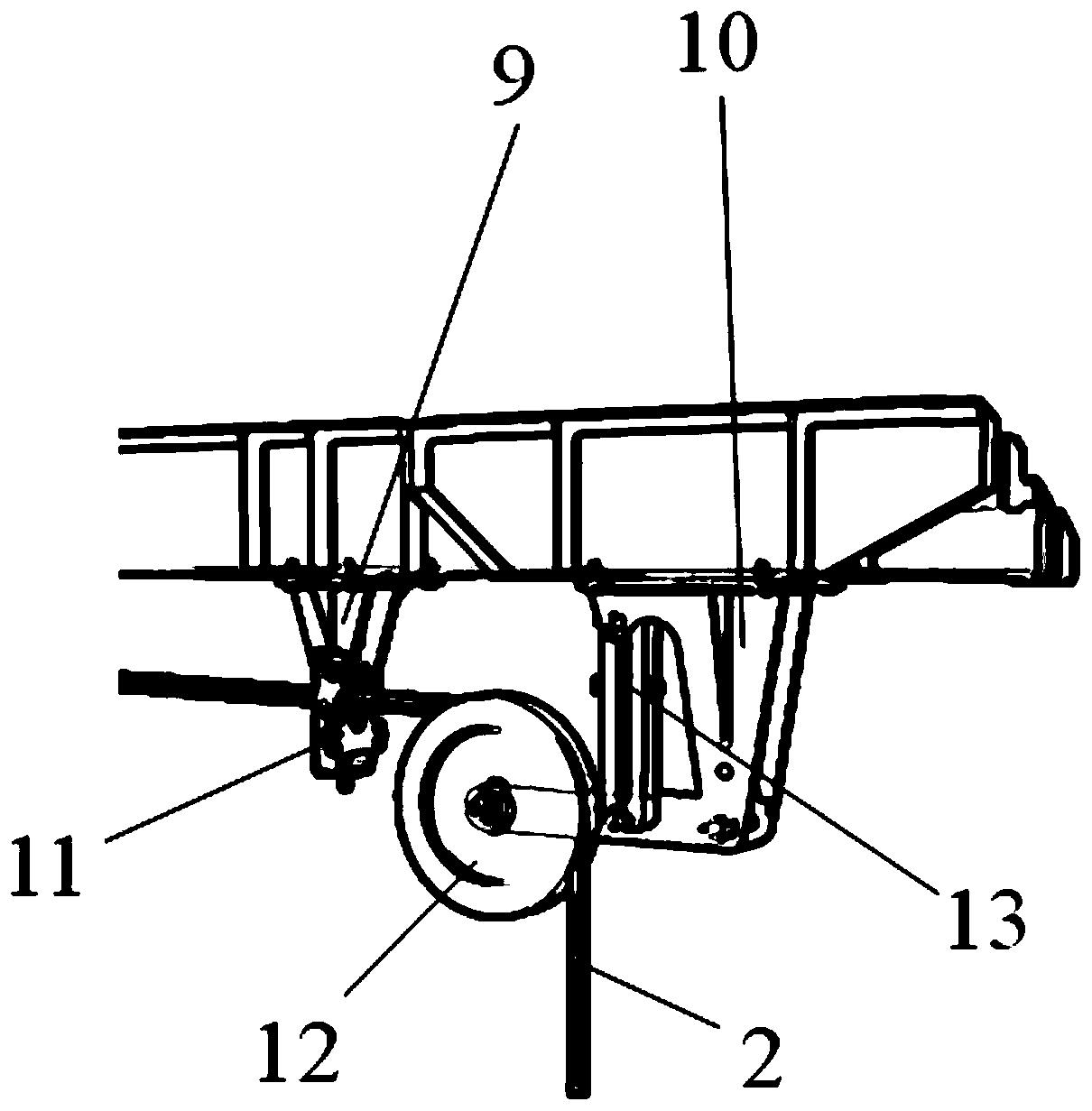 Flexible dragging pod folding and unfolding mechanism and folding and unfolding method