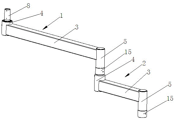 A medical pendant arm structure