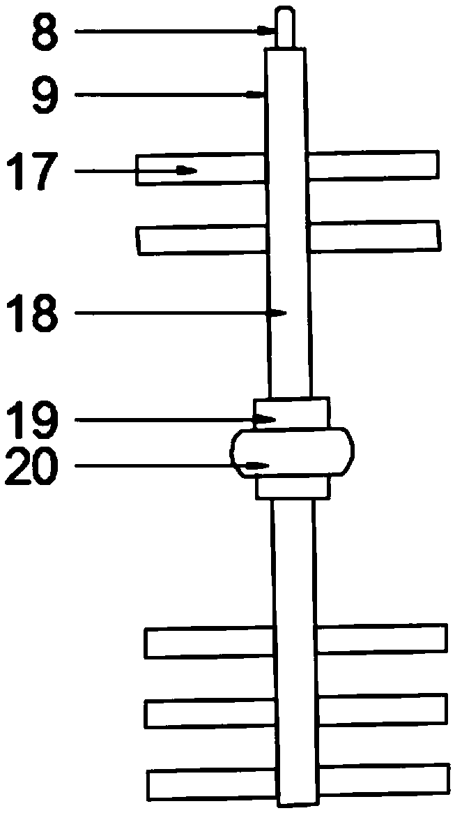 Stirring reaction device for producing carboxymethyl cellulose nitrate