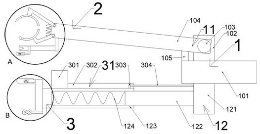 Handheld poster pasting equipment