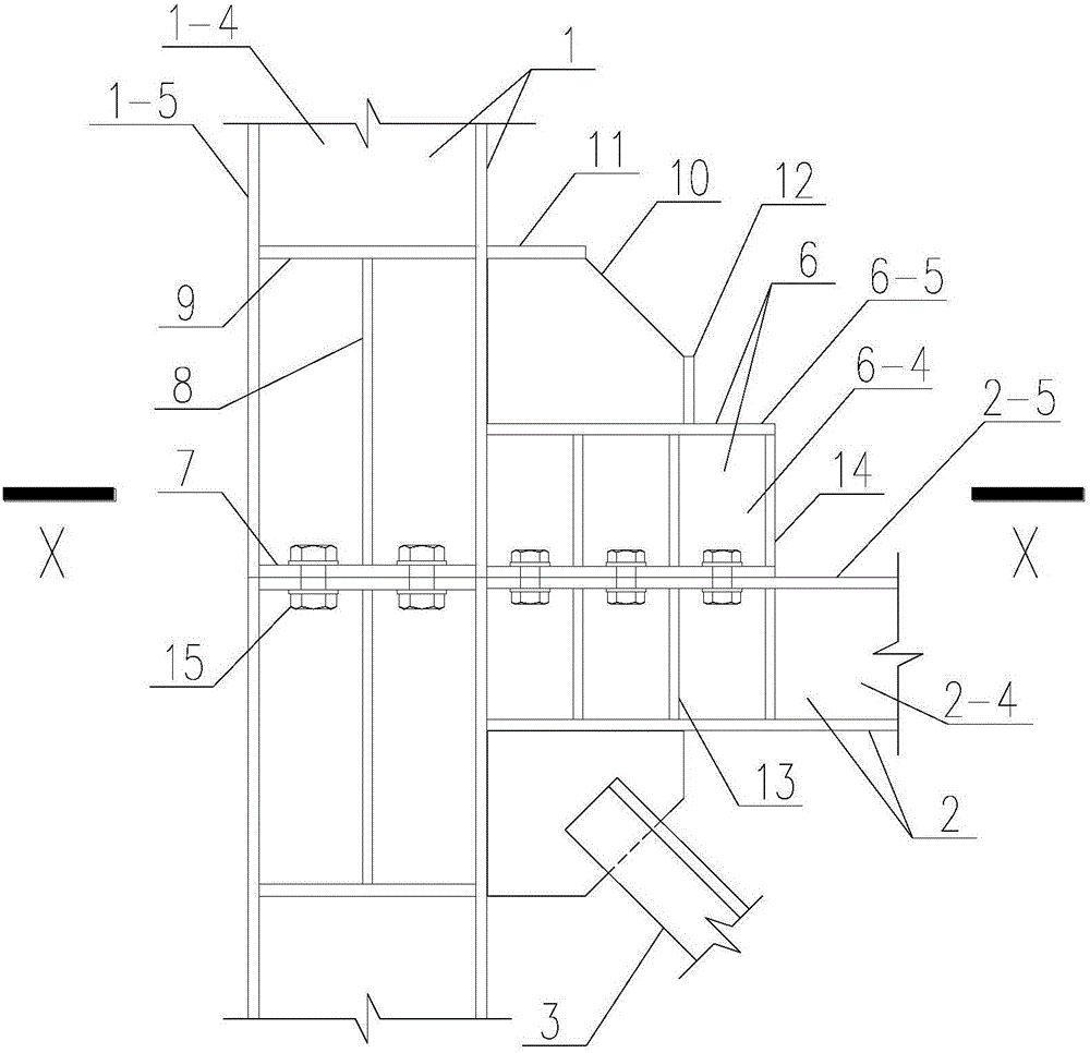 Prefabricated braced steel frame column end splicing joint structure