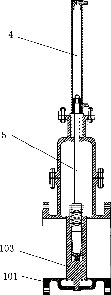 Manual hydraulic gate valve