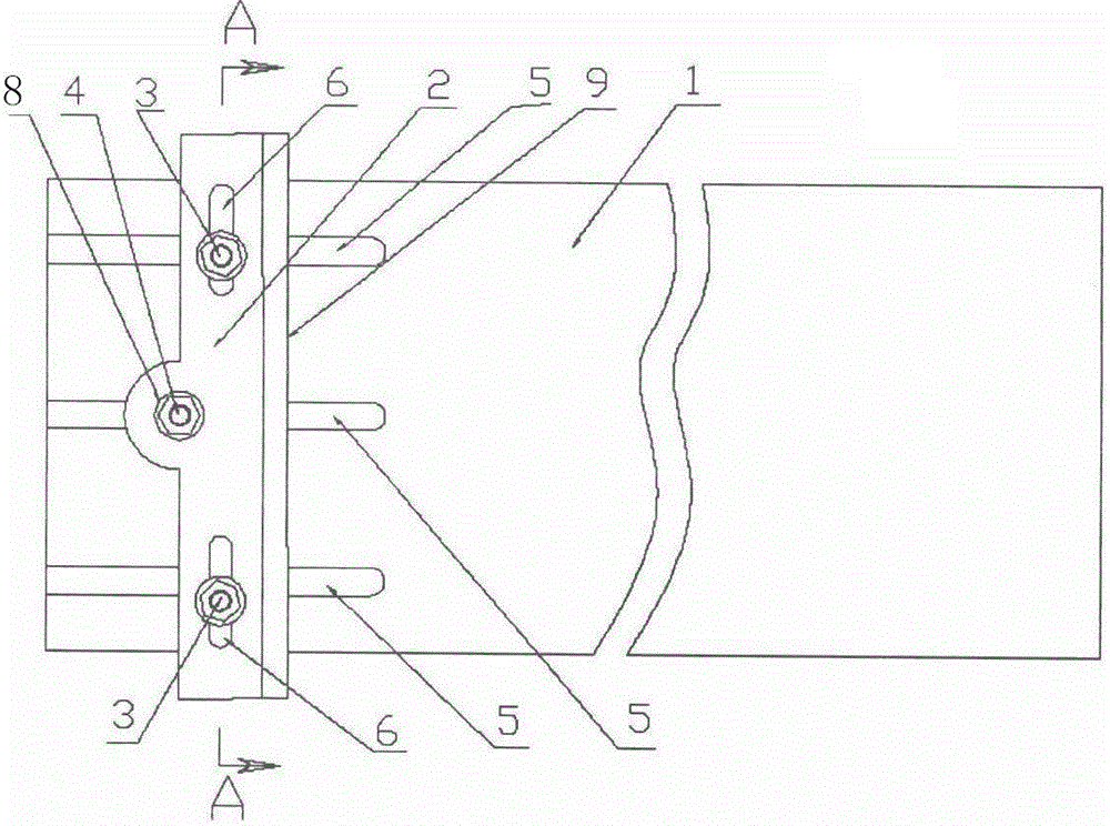 Positioning device for connection plate of steel column and steel beam