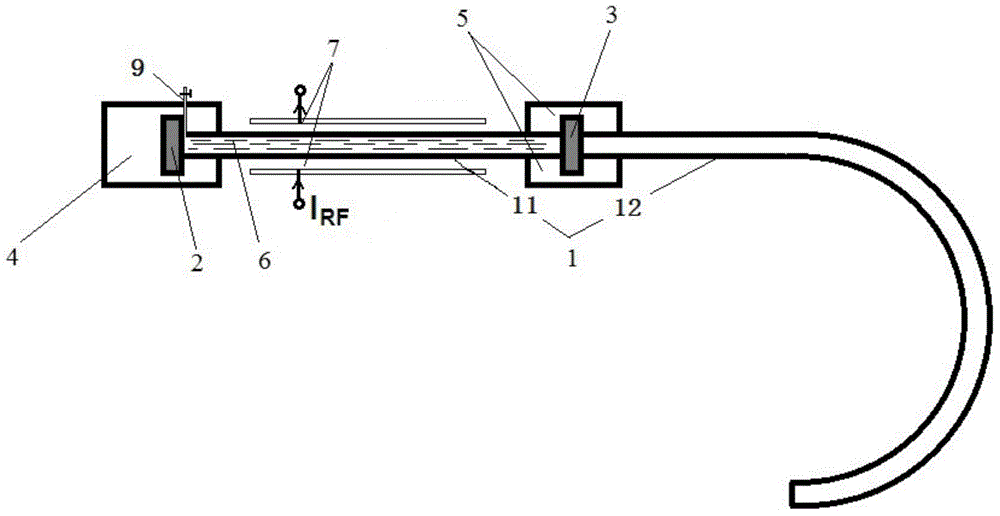 Carbon dioxide infrared hollow-core fiber laser and manufacturing method thereof