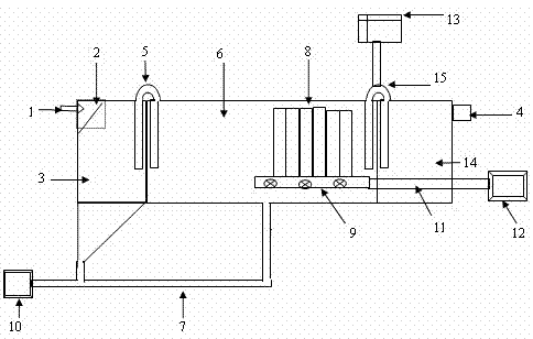 Integrated processing device of aquatic product unfreezing wastewater and application thereof
