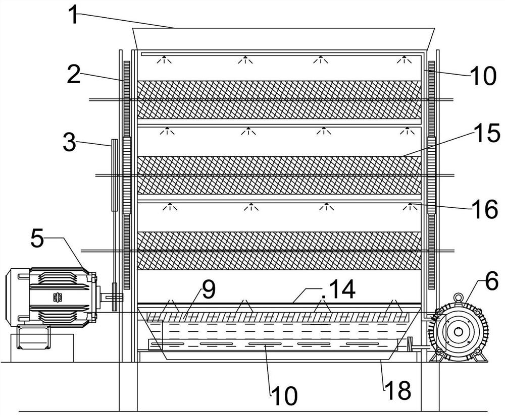 A device for postharvest heat treatment of traditional Chinese medicine gardenia