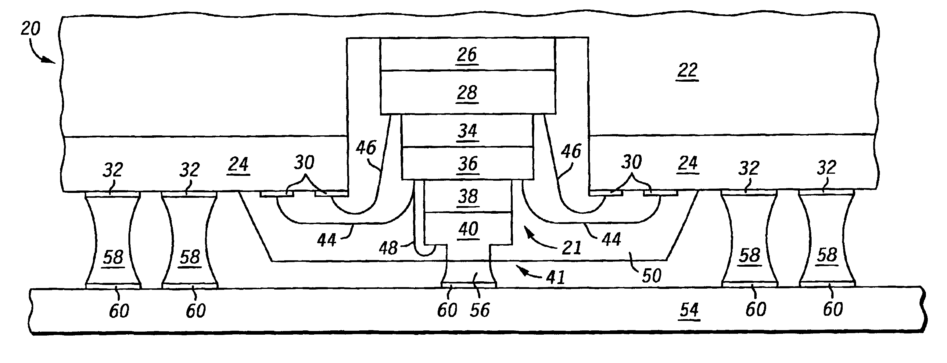 Packaged semiconductor device and method of formation