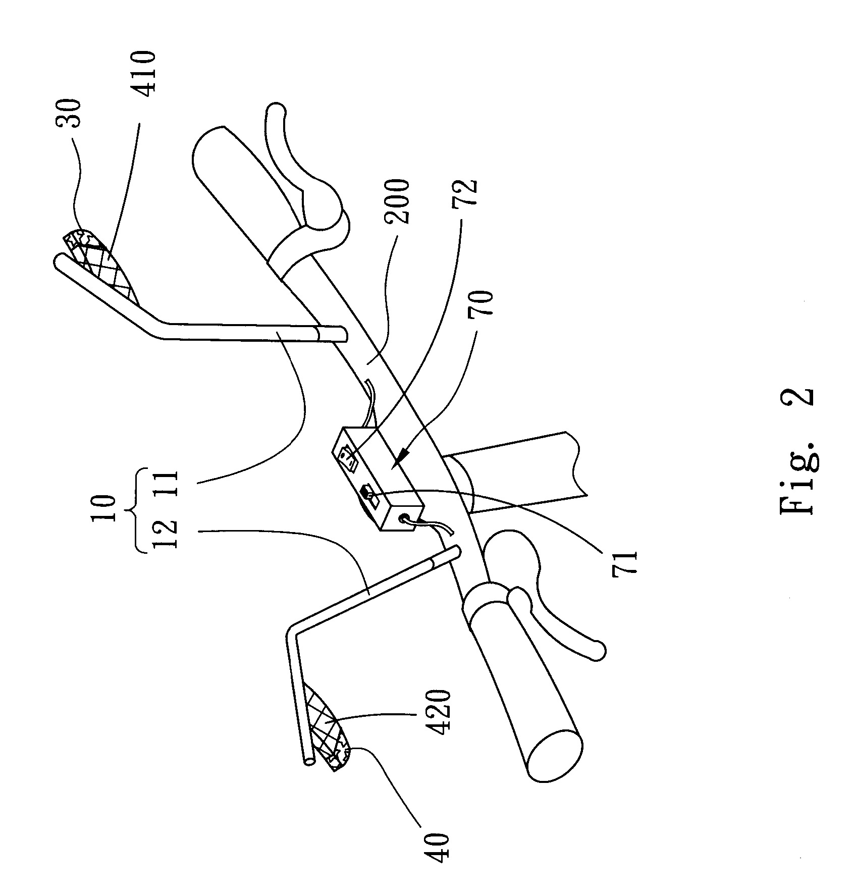 Direction light and illumination device for bicycle