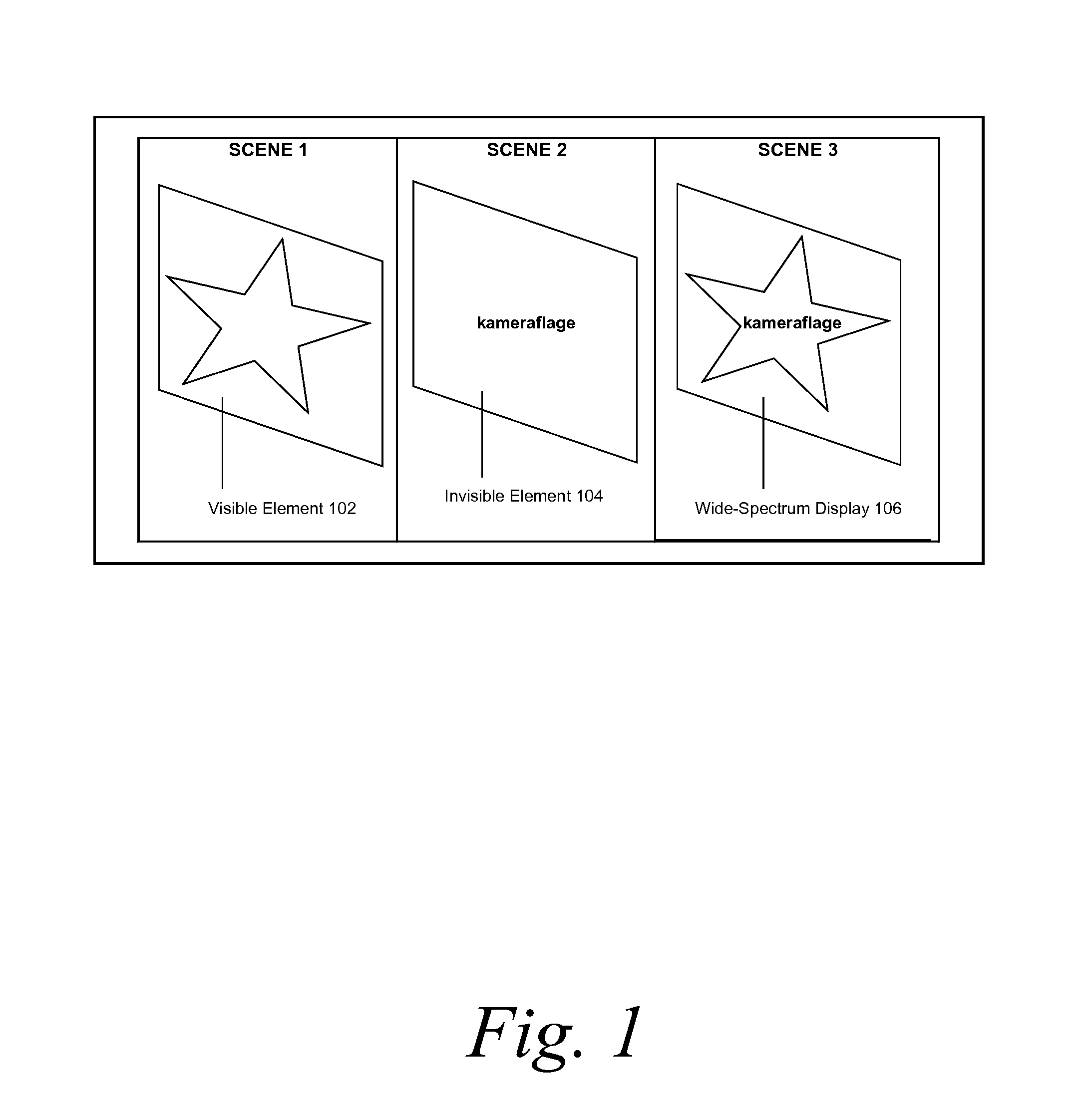 Methods and systems for displaying a message in a wide-spectrum display