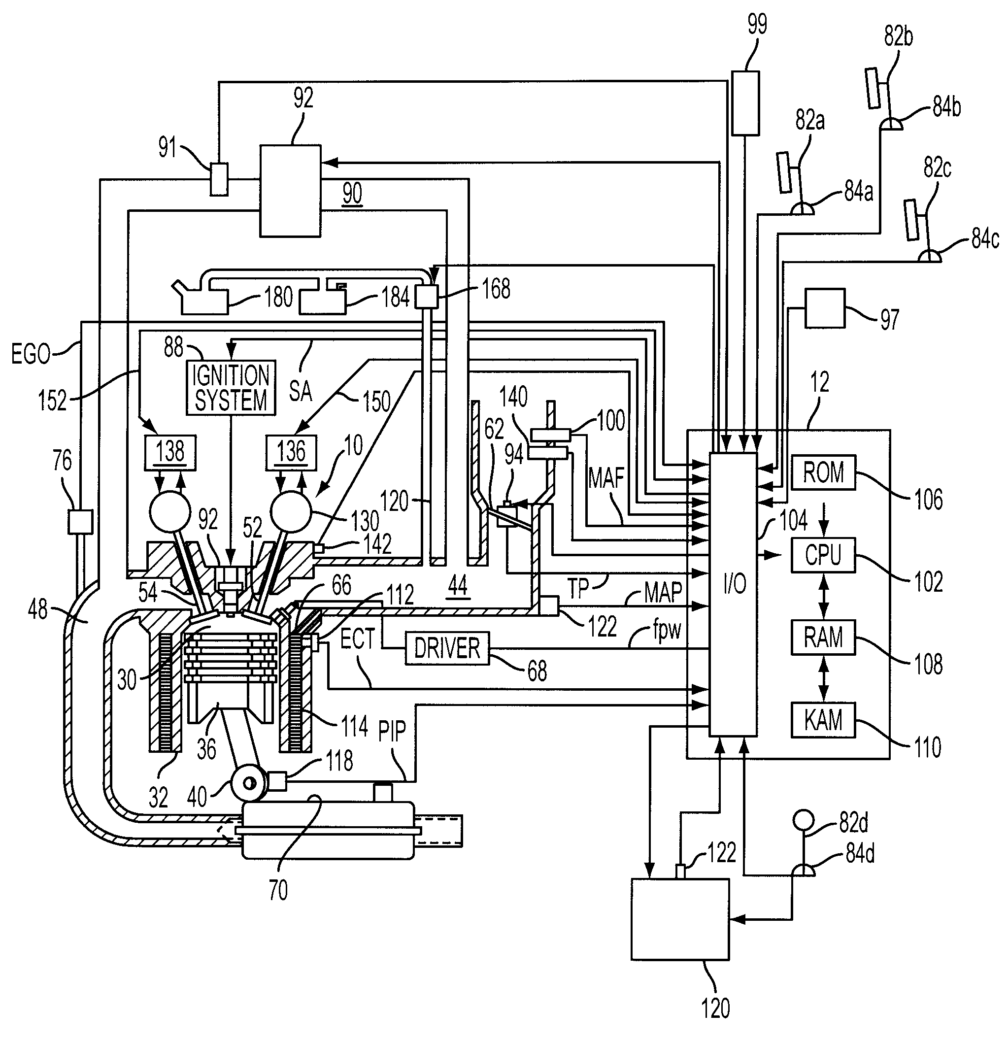 Vehicle engine system having predictive control function