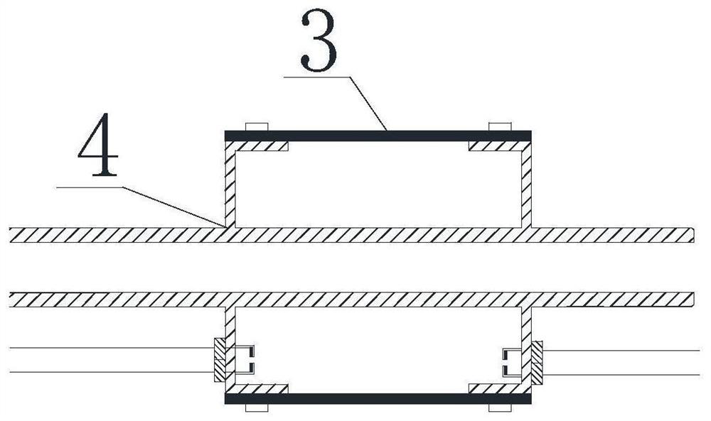 Double-stage roof and floor surrounding rock damage range observation system