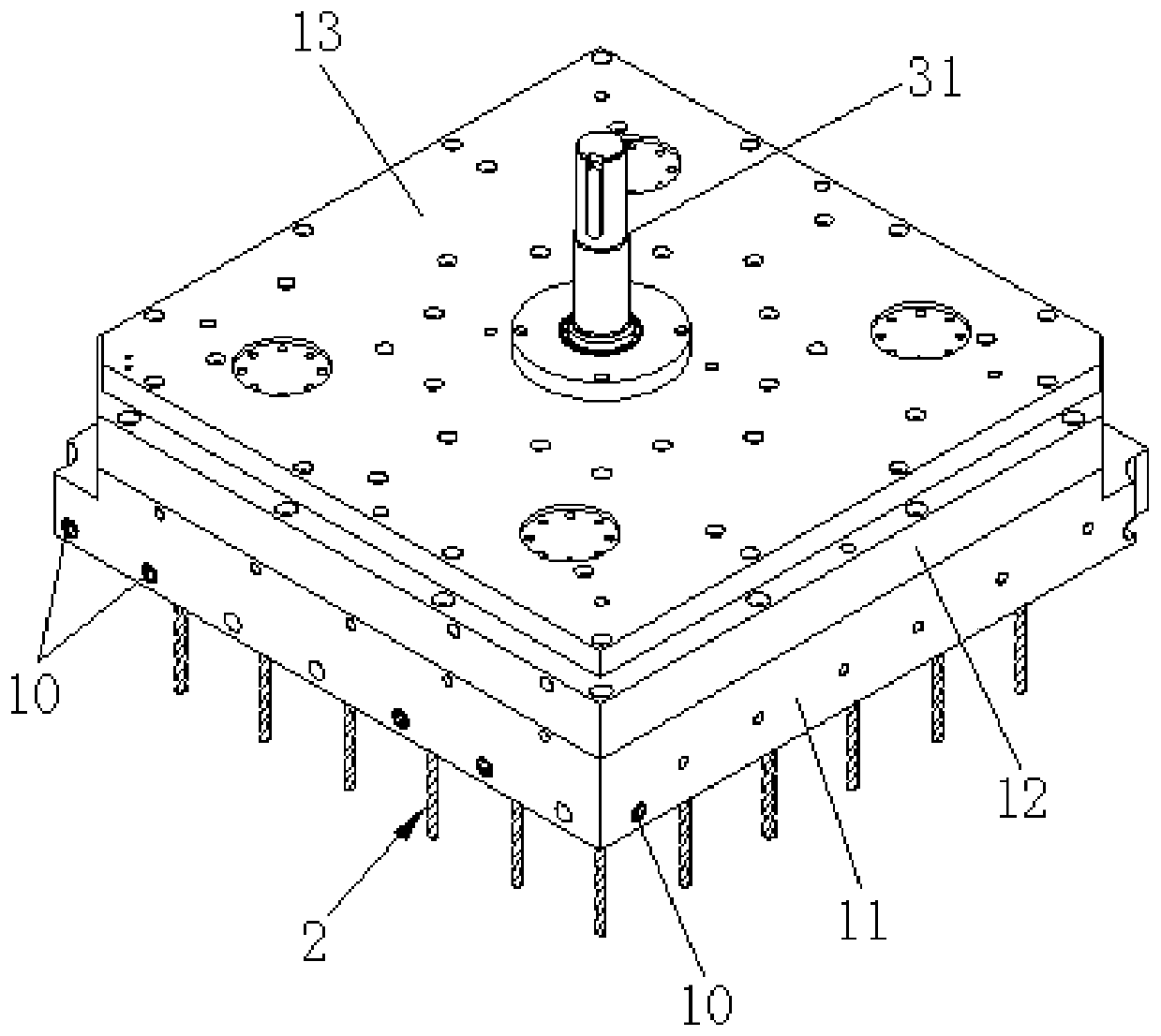 Quick-changing multi-spindle tool