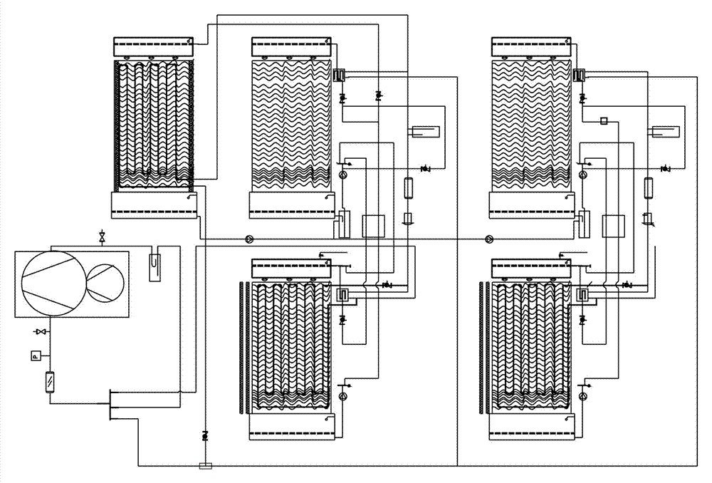 Efficient heat pump full-heat recovery solution-type new fan and energy regulating method thereof