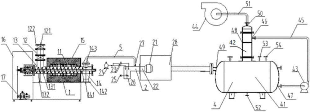 Middle-low radioactive waste treatment device