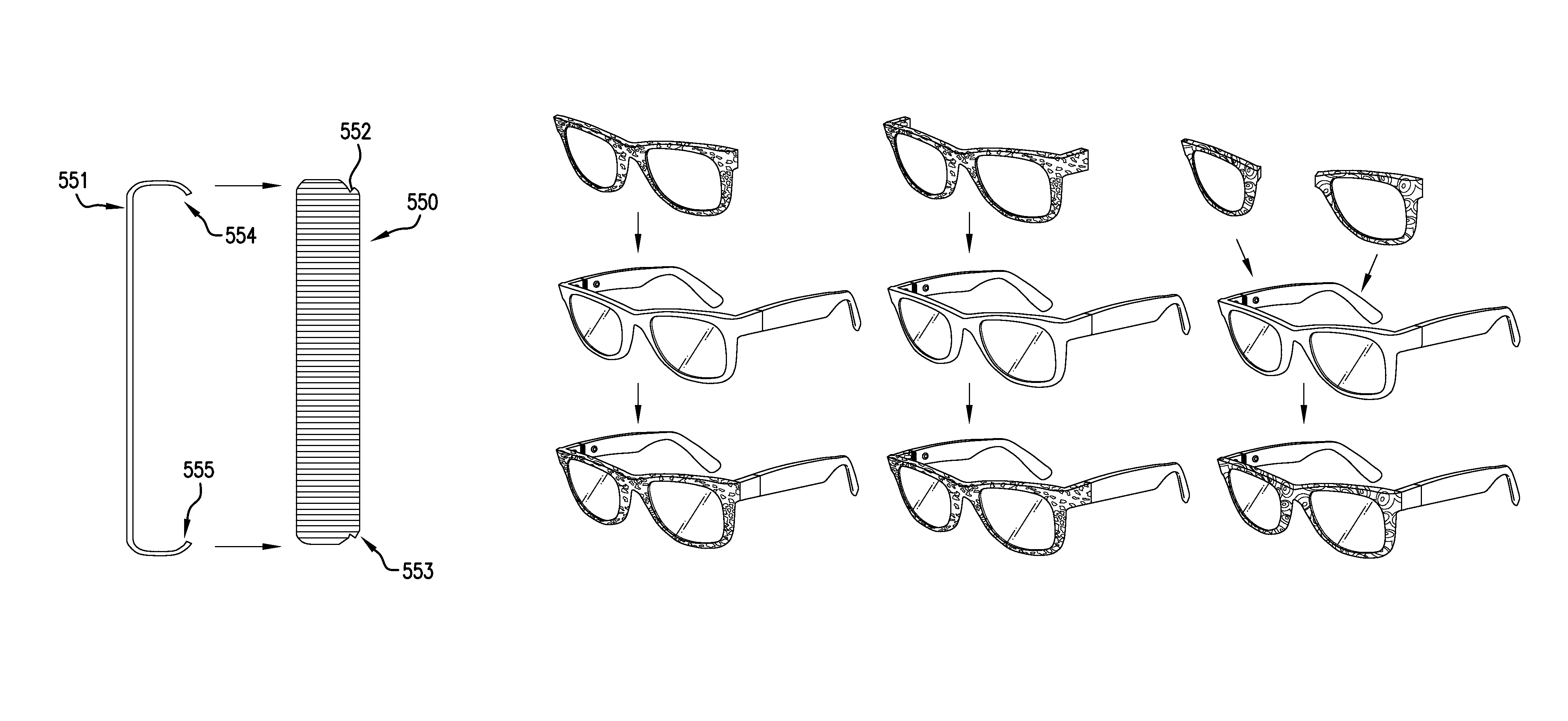 Componentized eyewear systems and methods of using the same