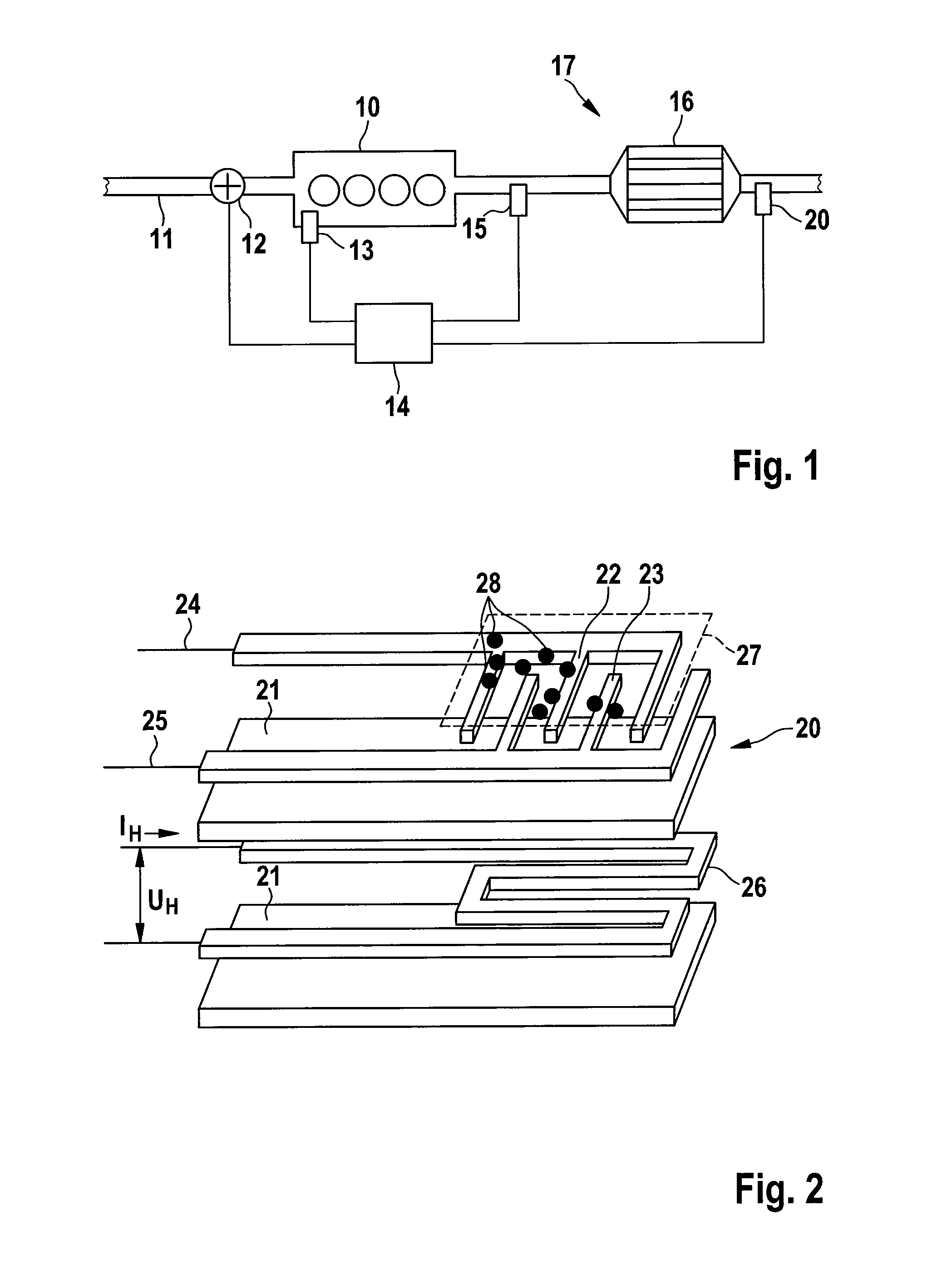 Method and apparatus for the self-diagnosis of an exhaust gas probe
