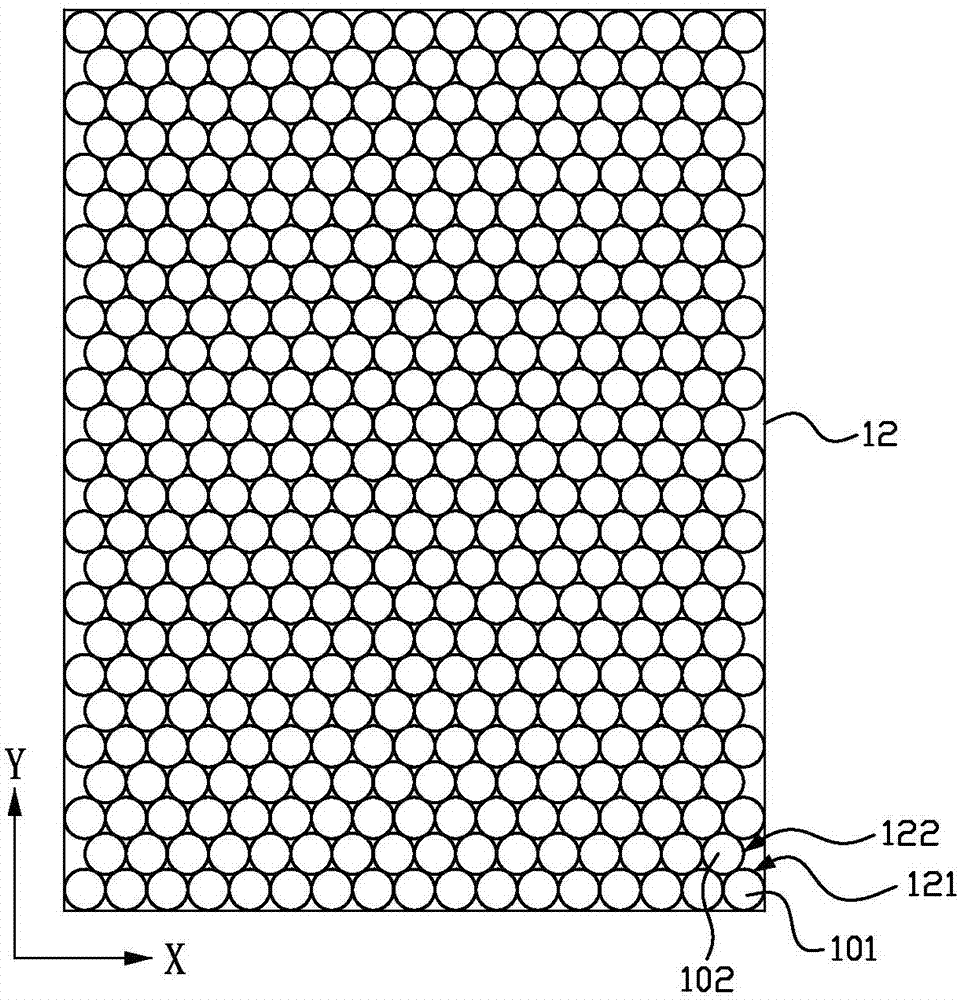 Diffusion plate mold core and manufacturing method of diffusion plate mold core