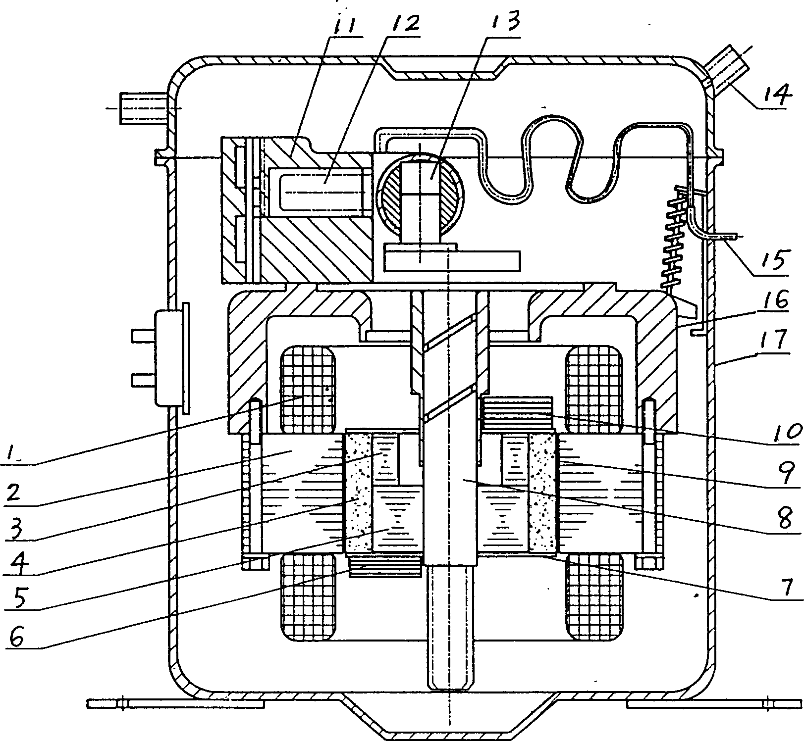 Compressor for refrigerator