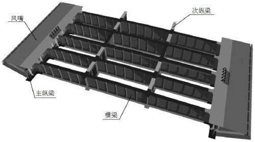 Welding manufacturing method of a weather-resistant all-welded steel structure stiffened beam suspension bridge