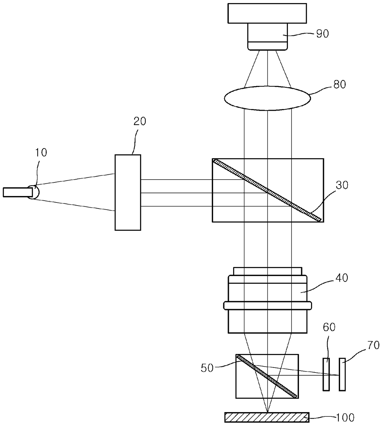 tsv measuring device and measuring method