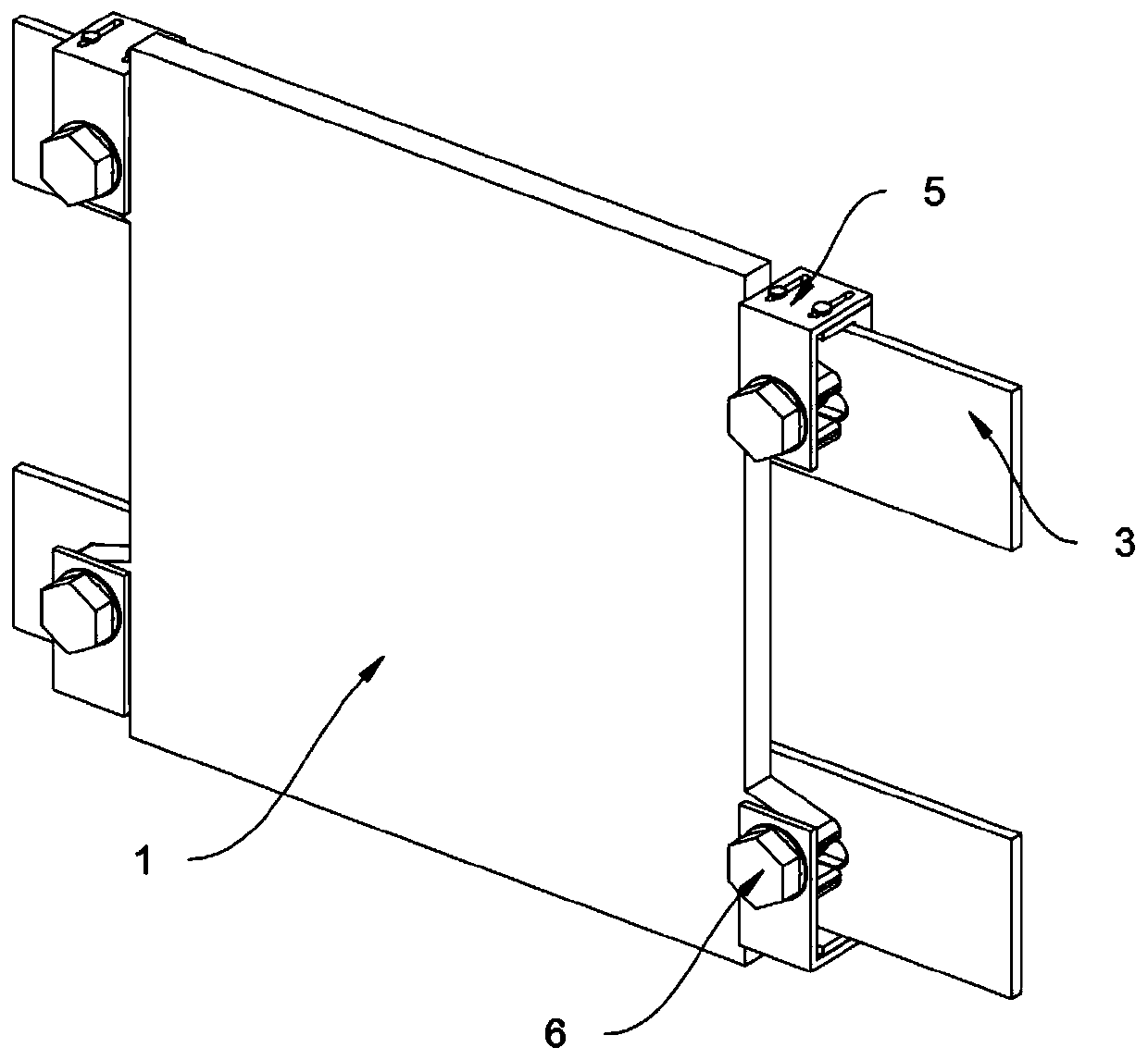Anti-loosening device for components of filter cabinet