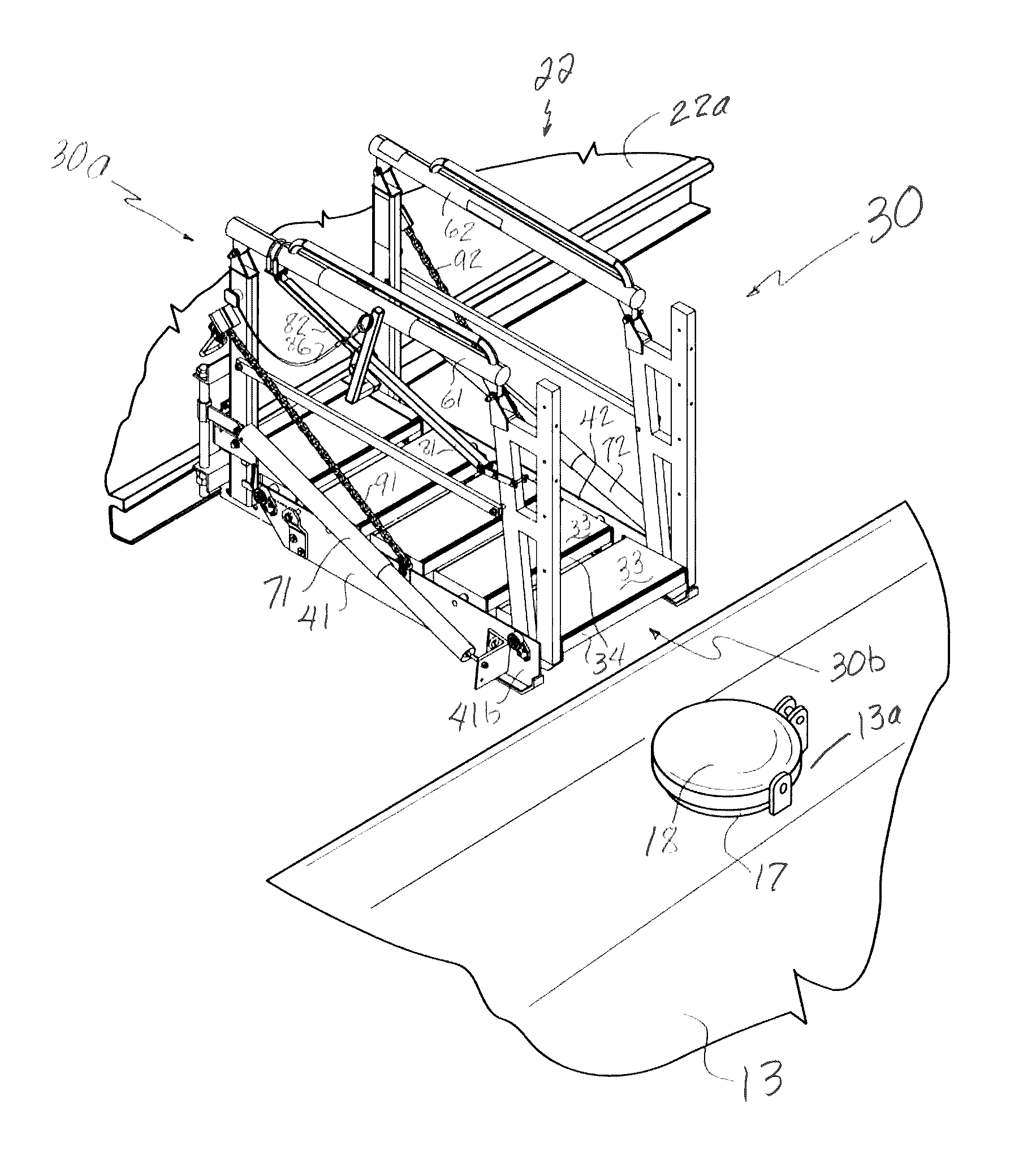 Device for resisting lifting of a gangway and gangway fitted with such device