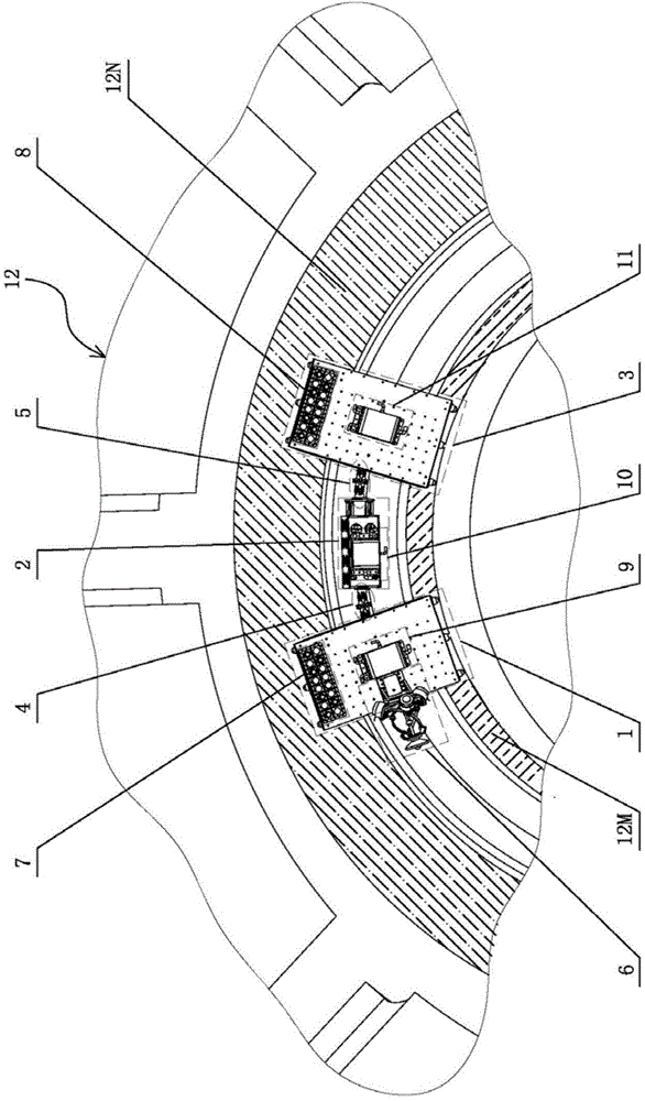 Worm-simulation rotor walking mechanism running in nuclear fusion compartment and control method thereof