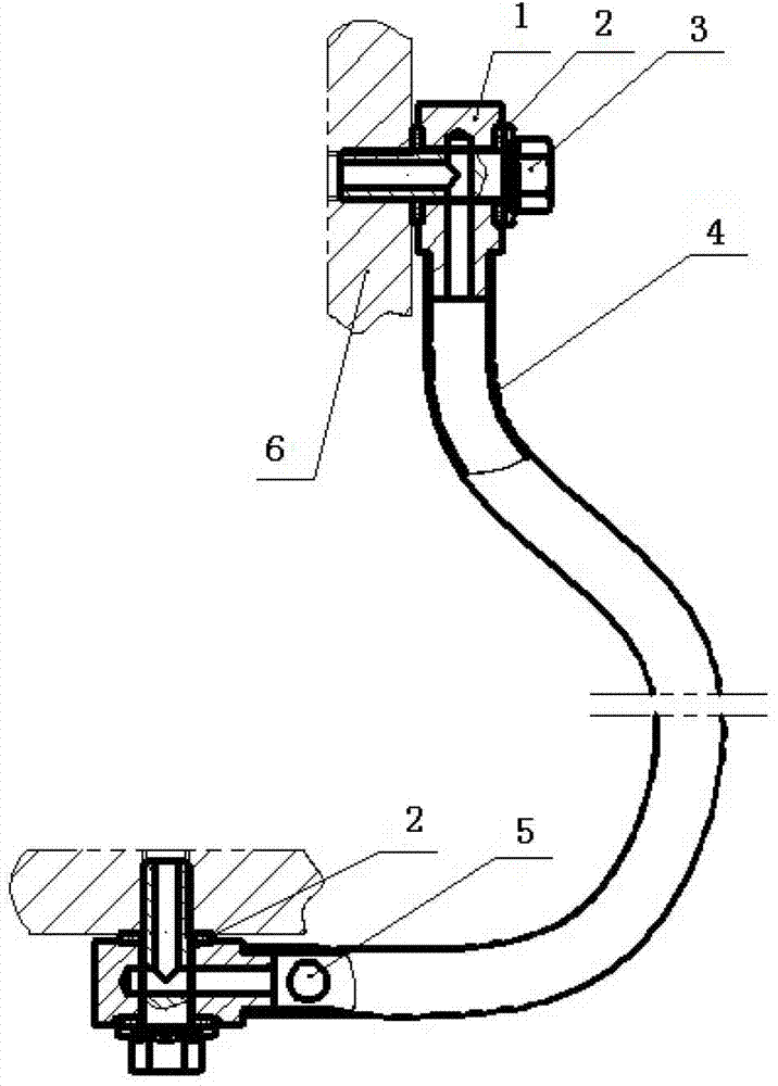 Flexible oil pointer for mining coal cutter