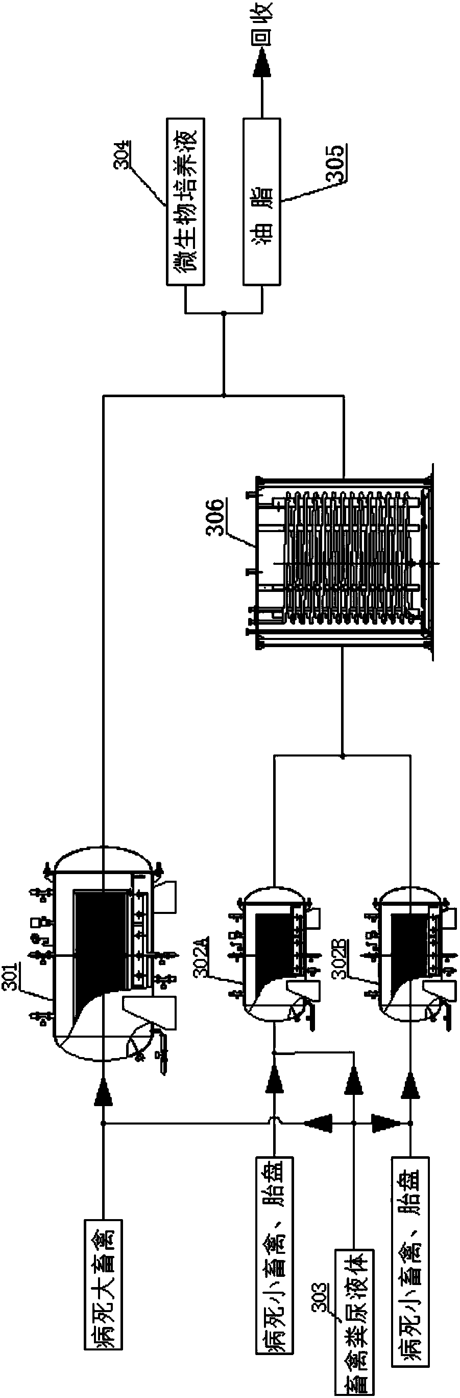 Treating system and method for livestock and poultry dying of disease