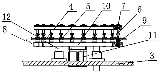 Multi-station detecting device for temperature sensor