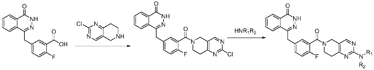 An amino-substituted tetrahydropyridopyrimidine compound or available salt thereof and its preparation method and application