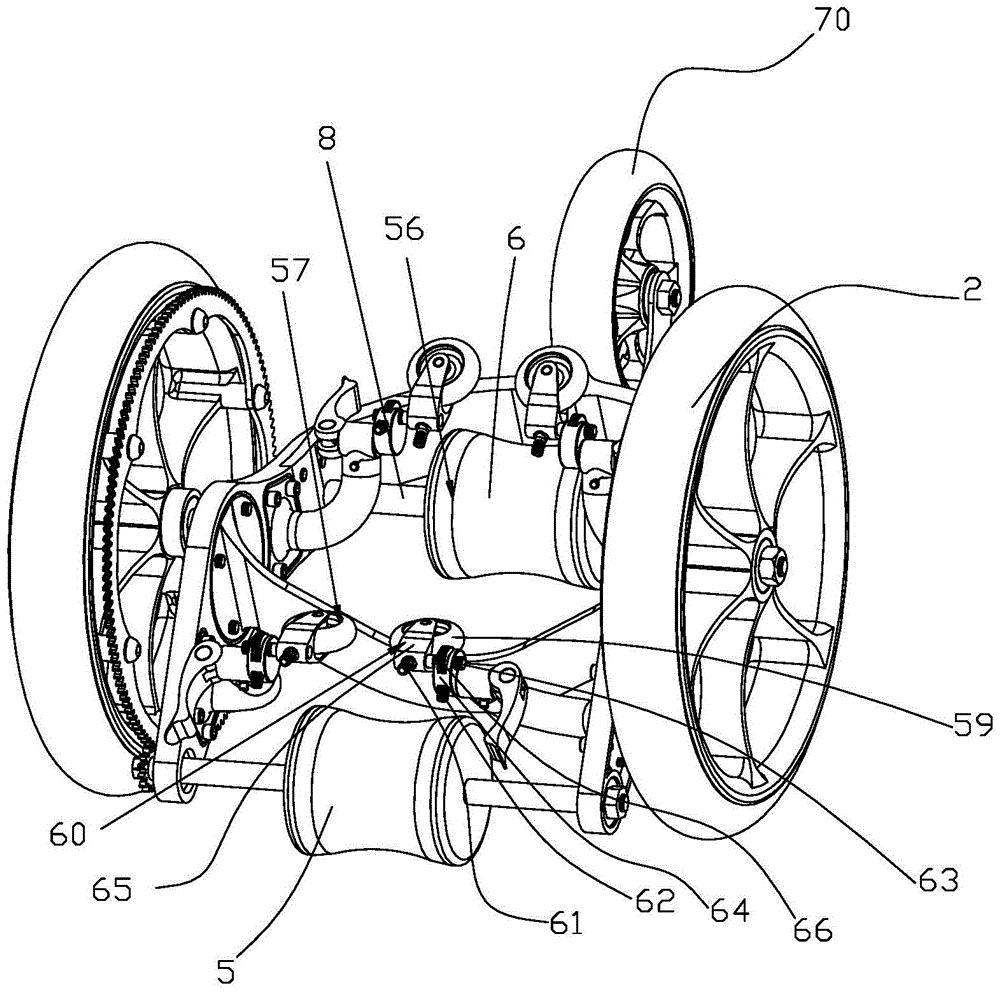 A bicycle deceleration training device with direct drive of rear wheel