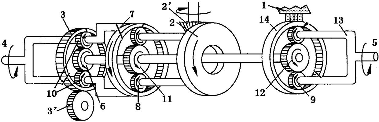 A dual-power flow diversion mechanism of a hydromechanical transmission tracked vehicle