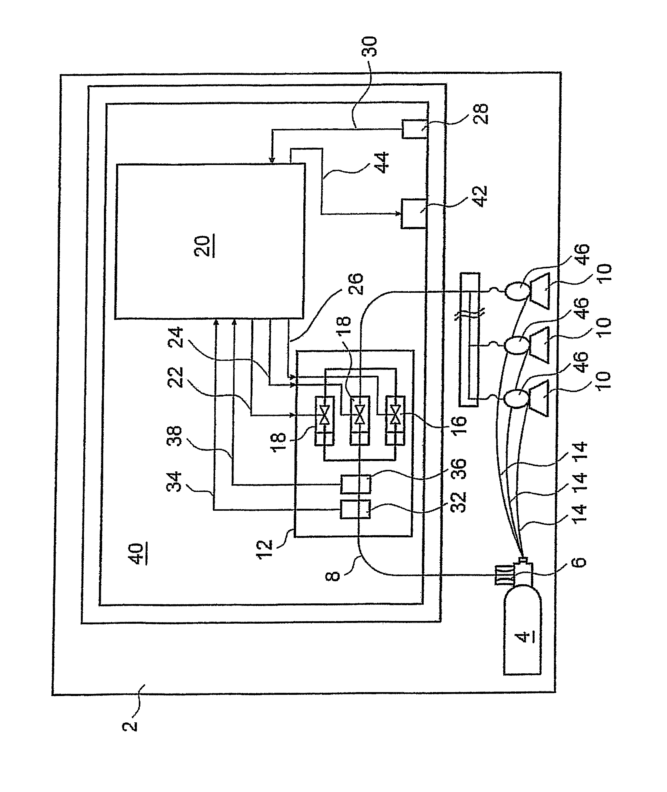 Emergency oxygen supply device