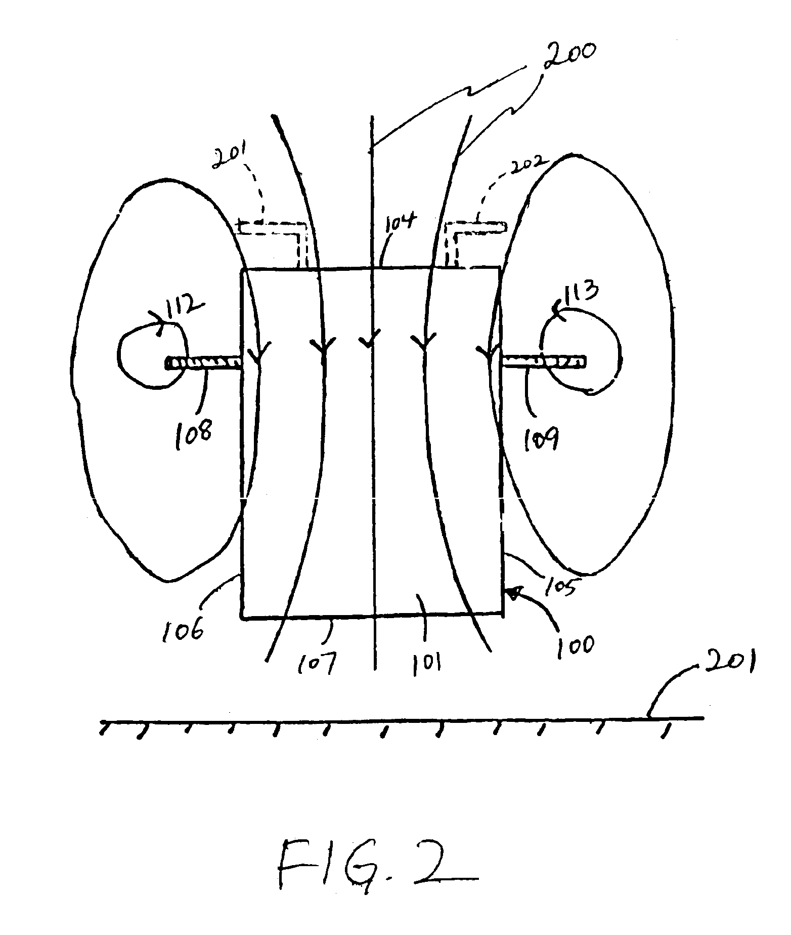 Apparatus and method for reducing drag of a bluff body in ground effect using counter-rotating vortex pairs