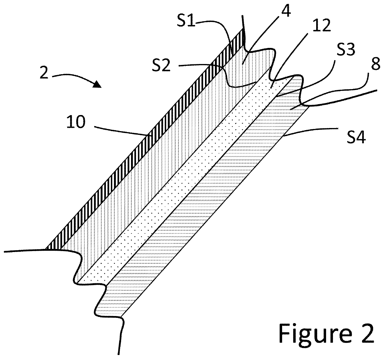 Use of uv-sensitive interlayer materials with nano-structured functional coating