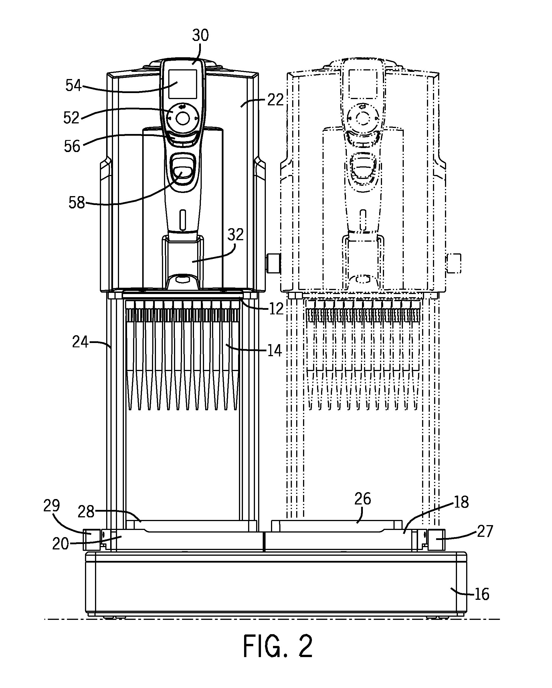 Pipette Tip Positioning For Manually-Directed, Multi-Channel Electronic Pipettor