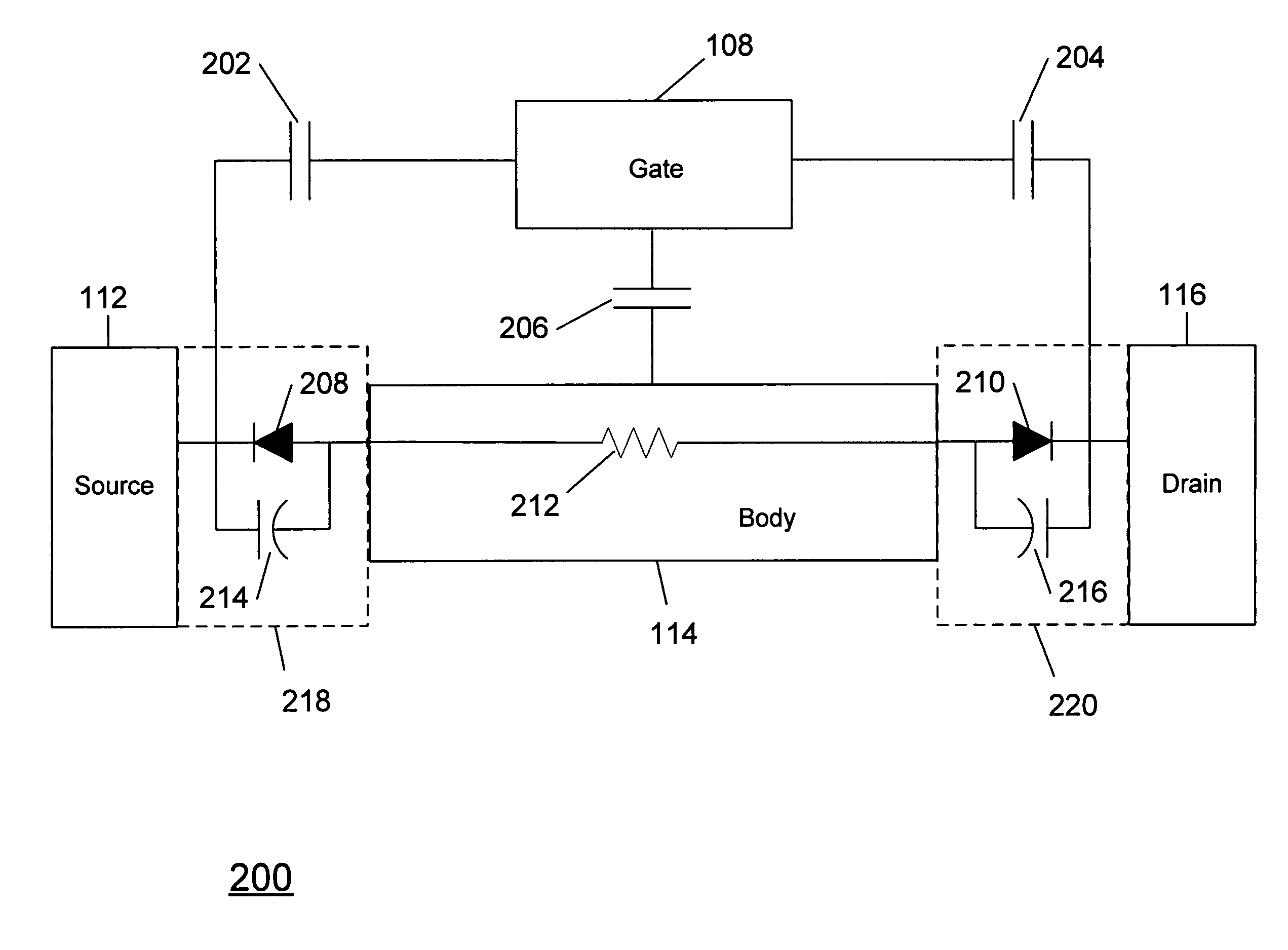Method and apparatus for use in improving linearity of MOSFET's using an accumulated charge sink