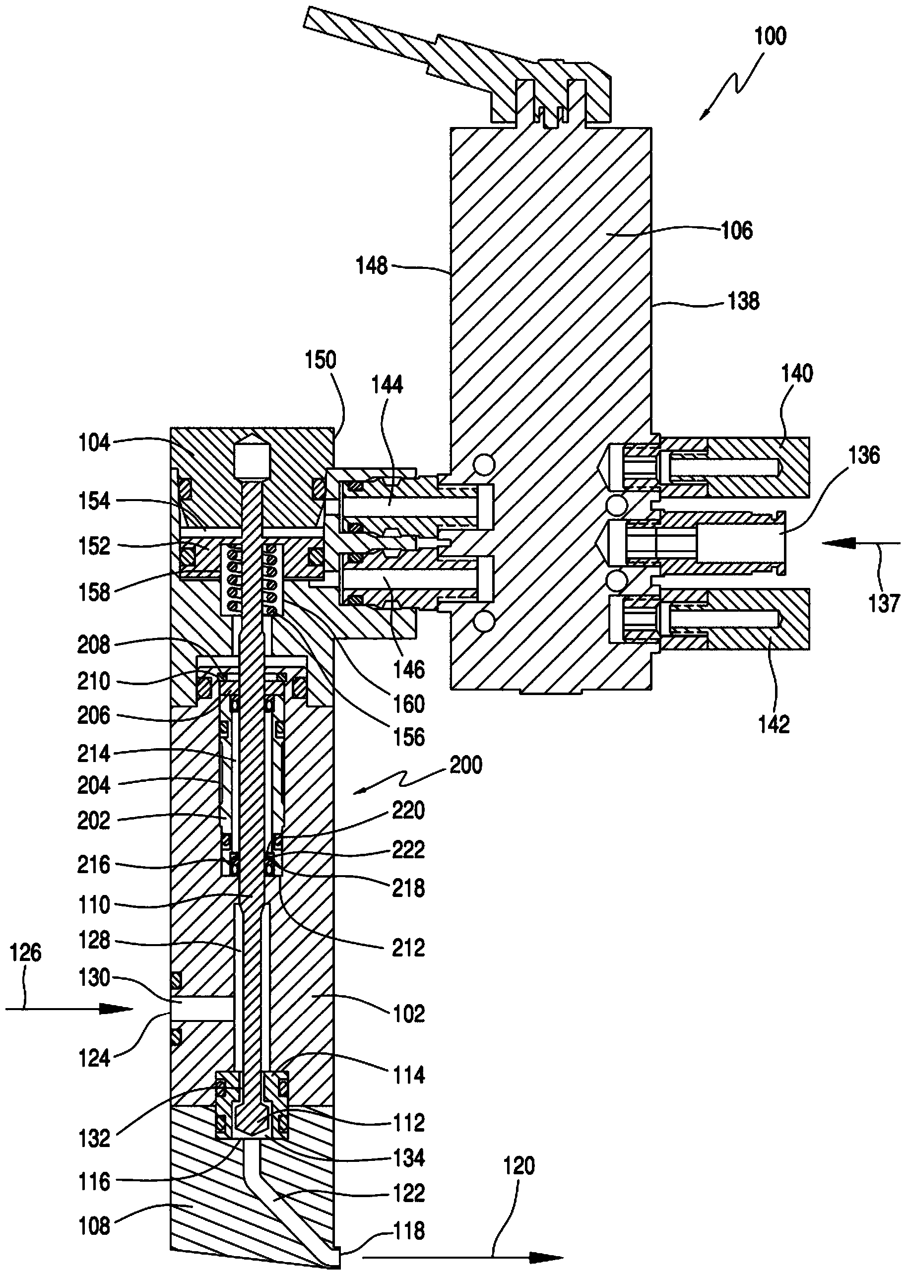 Hydraulic seal assembly for a thermoplastic material dispensing valve assembly