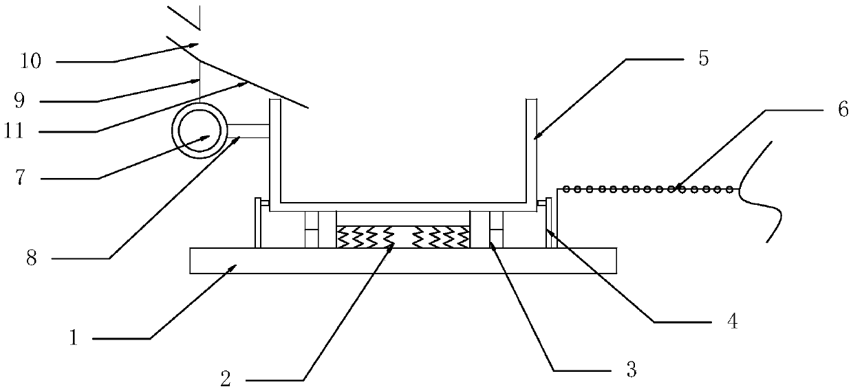 Material receiving device for surface treatment of automobile parts