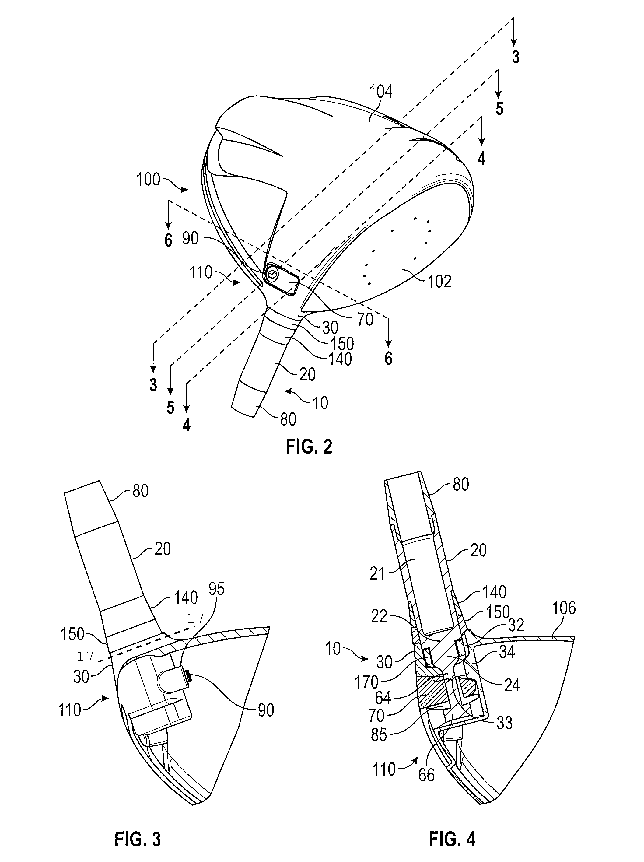 Adjustable golf club shaft and hosel assembly